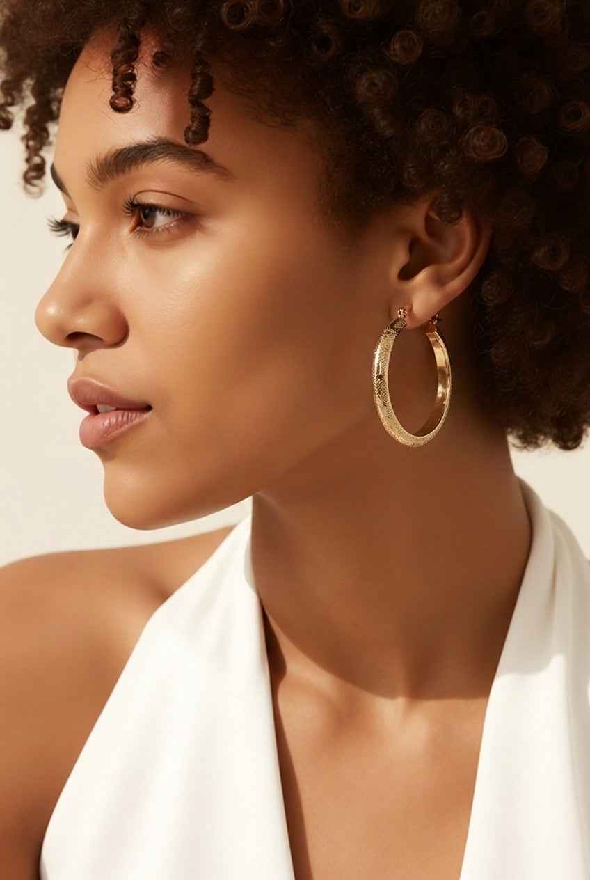 Egyptian Gold Hoops