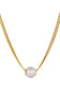 18K Gold Plated Waterproof Stainless Steel Chain Necklace - 7761