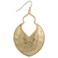 4 - Gold Arabesque Hammered Earring