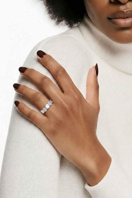 Silver Octagon Ring