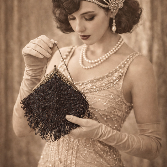 Vintage mystic beaded MINT purse