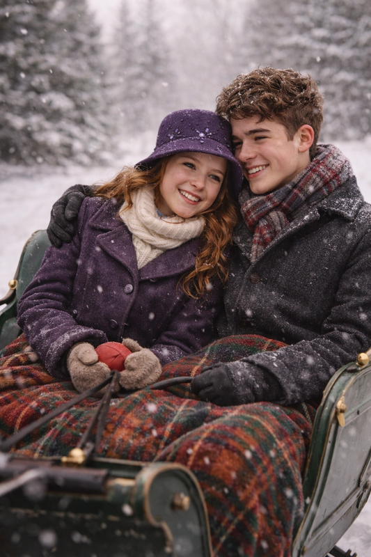 Vintage reproduction plum sparkle hat