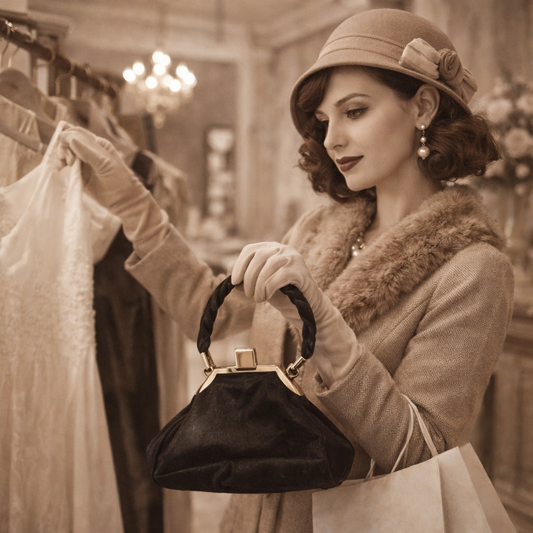 Vintage black evening bag