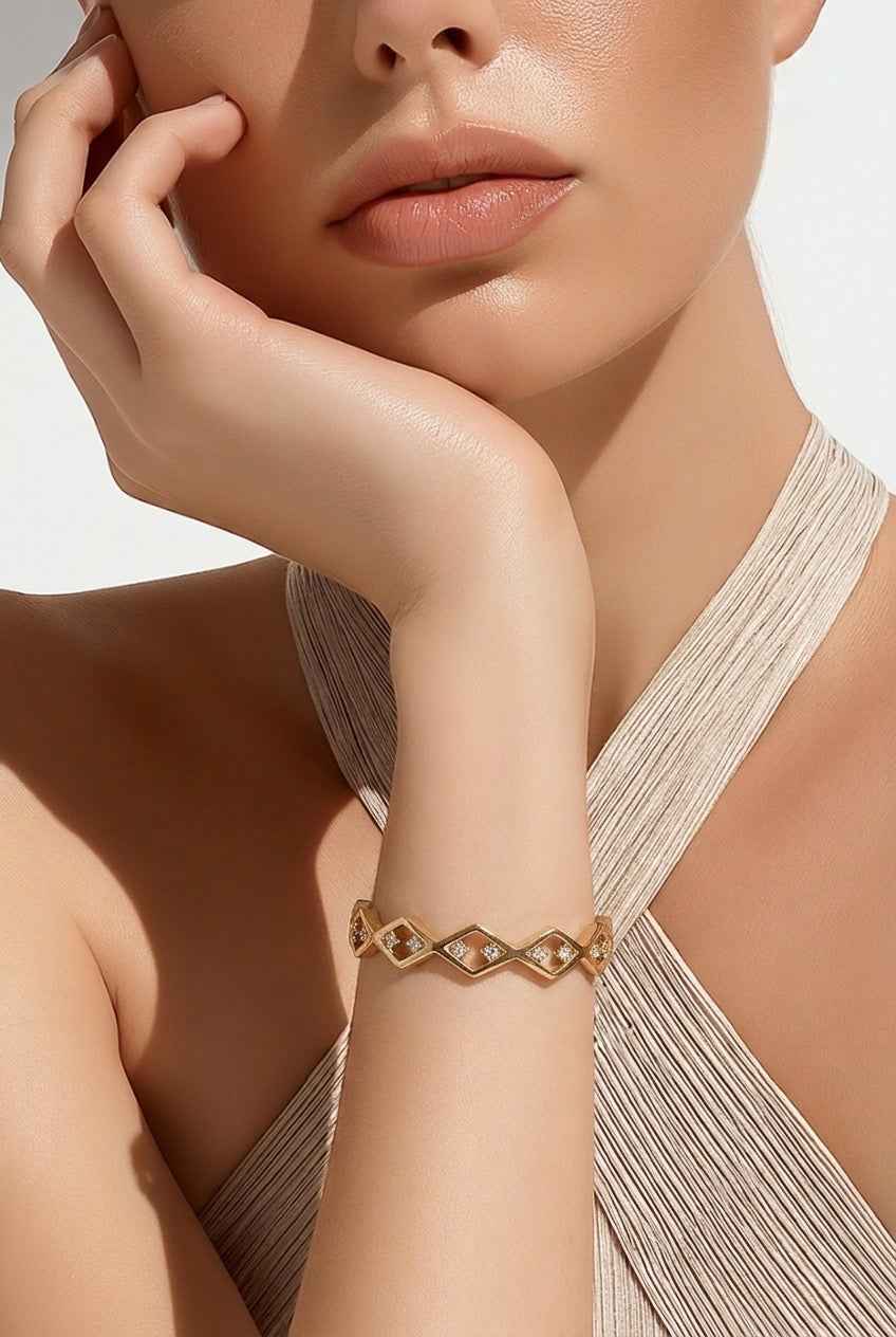 Diamond Pavoi Bangle