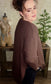 SOLID LONG SLEEVE SIDE SLIT ROUND NECK TOP