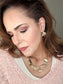 METAL CHAIN SEALIFE STARFISH PEARL NECKLACE