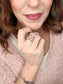 Golden Loop Sculpted Ring - Charmed Paisley