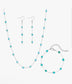 12 - 18K Silver or Gold Turquoise Jewelry Set - Charmed Paisley