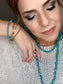 4pc Turquoise 14k Gold Plated Beaded Jewelry Set - Charmed Paisley
