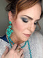 Boho Teardrop Rafia Earrings