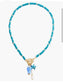 Fish Necklace for Women Handmade Beaded Y Pendant Necklace Colorful Summer Beach Boho Layering Choker Necklaces