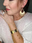 7 - Forged From Gold Textured Cuff Bracelet