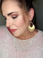 4 - Gold Arabesque Hammered Earring