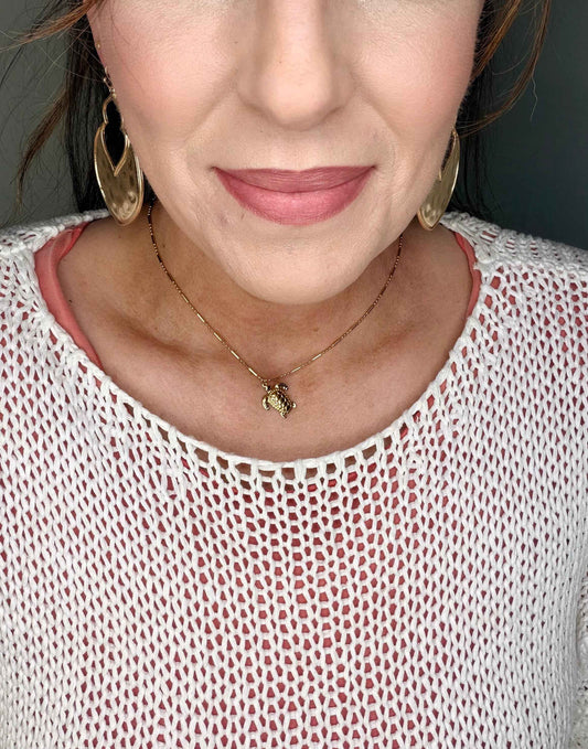 Stainless Steel  Pendant Turtle Necklace for Women 18K Gold Plated Ocean Style Jewelry 16+2 Inch Adjustable Hypoallergenic Beach Necklace Gift (Copy) (Copy)