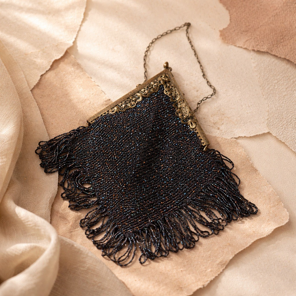 Vintage mystic beaded MINT purse