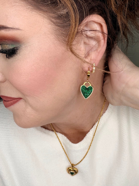 18K Gold Plated Waterproof Stainless Steel Drop Earrings - 7663