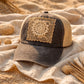 Vintage Quilted Beach Baseball Hat