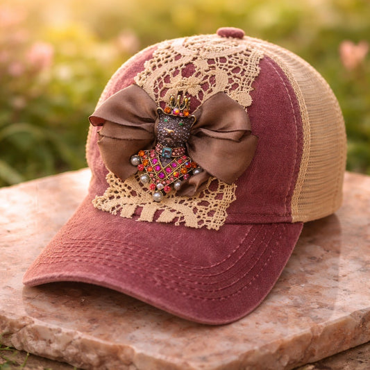 Vintage Violet Panther Hat