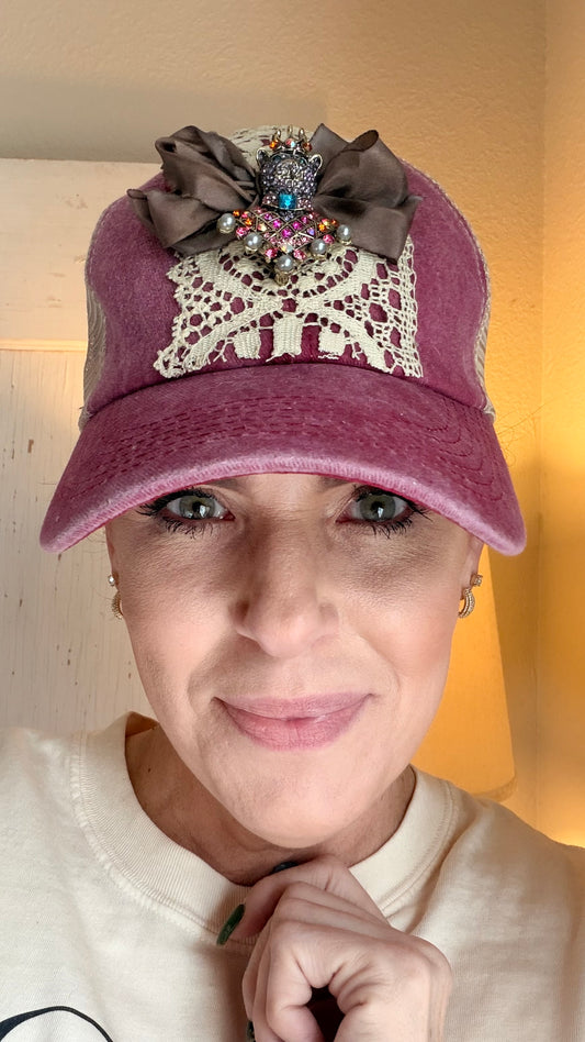 Vintage Violet Panther Hat