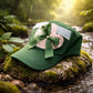 Green Vintage Quilt Baseball Hat