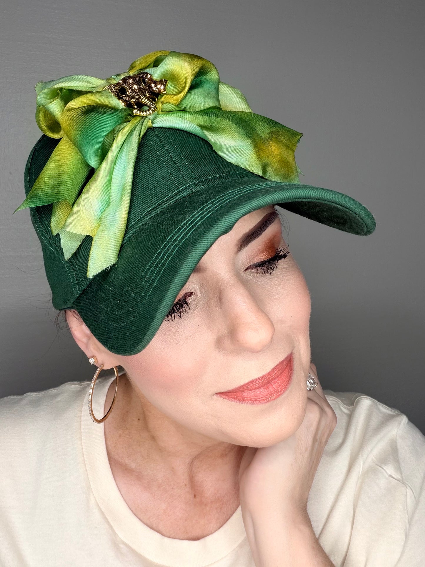 Vintage Elephant Green Baseball Hat
