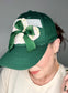 Green Vintage Quilt Baseball Hat