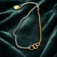 Twisted Silver Two-Toned Necklace