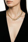 Twisted Silver Two-Toned Necklace