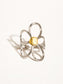 Stainless Steel Daisy Two Tone Ring