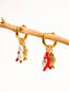 Rocaille 18K Gold Non-Tarnish Fish Pearl Earring