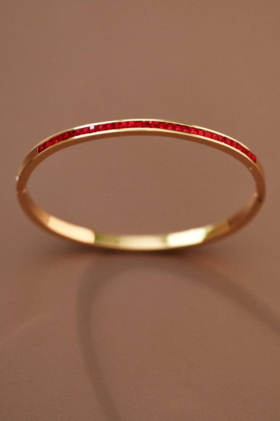 18K Gold Plated Waterproof Stainless Steel Bangle - 7611
