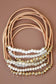 Boho Layered Spring Coil Guitar String Bracelet Set - 6961