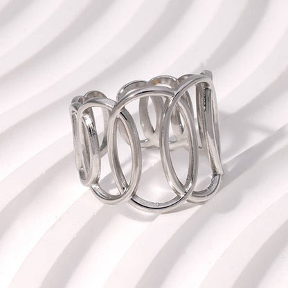 Golden Loop Sculpted Ring