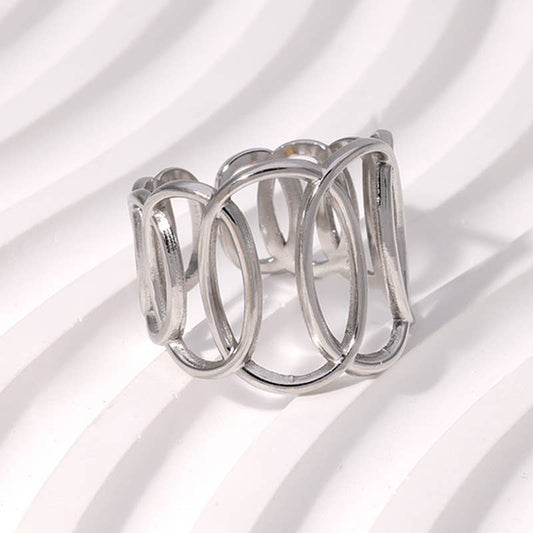 Golden Loop Sculpted Ring
