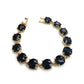Round Cushion Cut Crystal Glass Linked Bracelet - Charmed Paisley