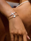 18K Gold Non-Tarnish Pearl Chain Bracelet